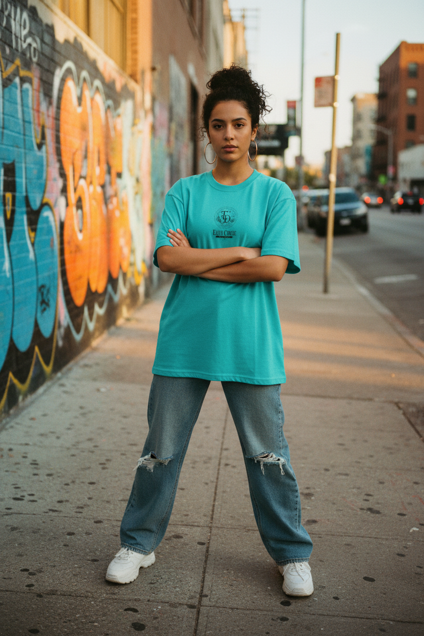 Hispanic Female Turquoise Front