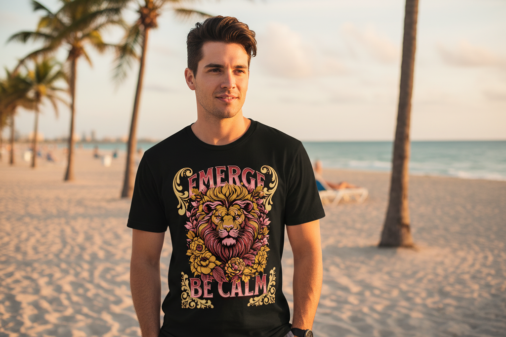 Male model Miami - EMERGE BE CALM pink gold