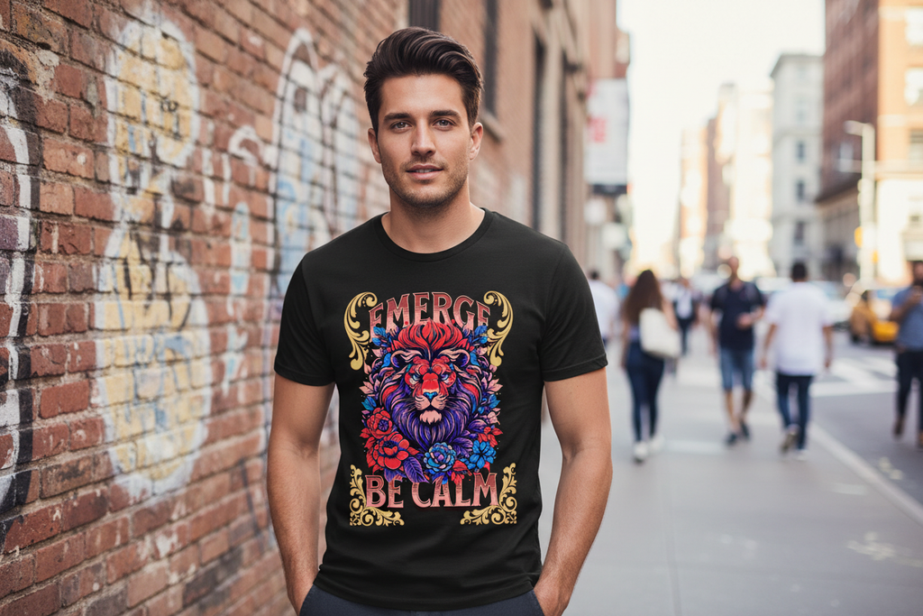 Male model street - EMERGE BE CALM III blue purple
