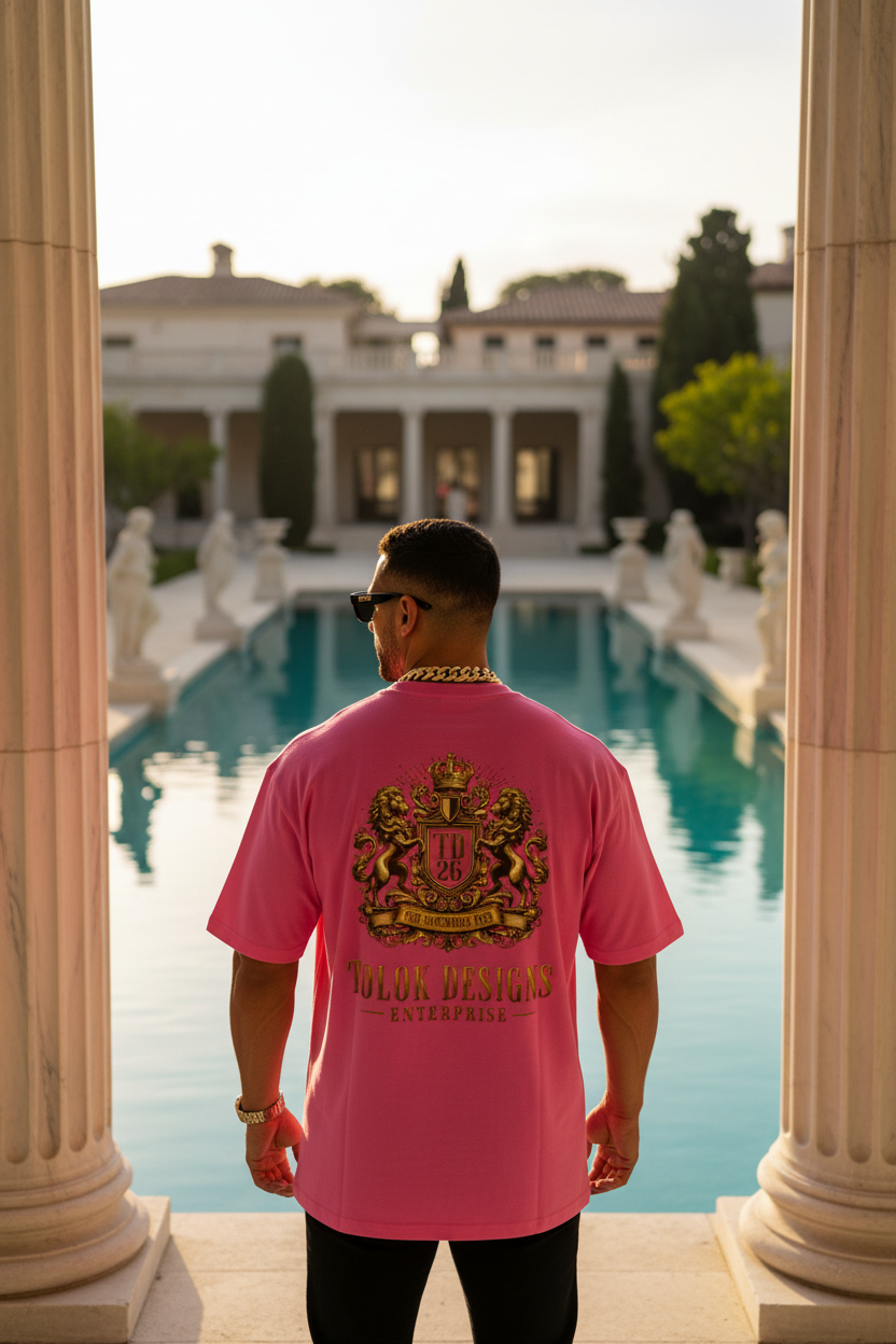 Middle Eastern Pink Back Crest