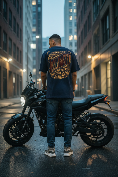 Navy Acclimated Tee - Urban Backdrop