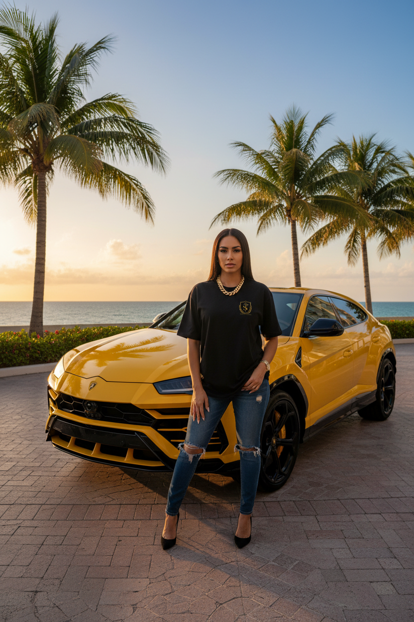 Puerto Rican Female - Lamborghini