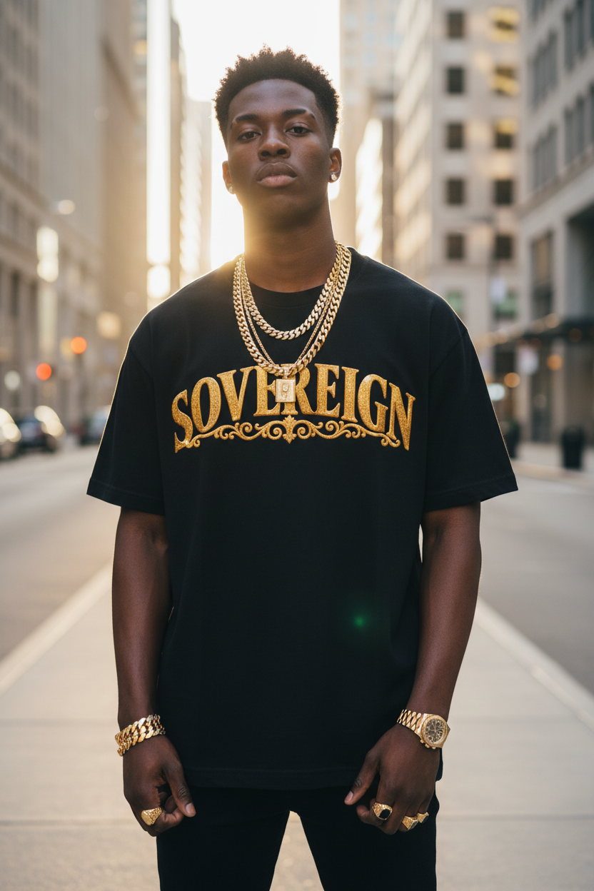 Sovereign Gold Cross — Black Male