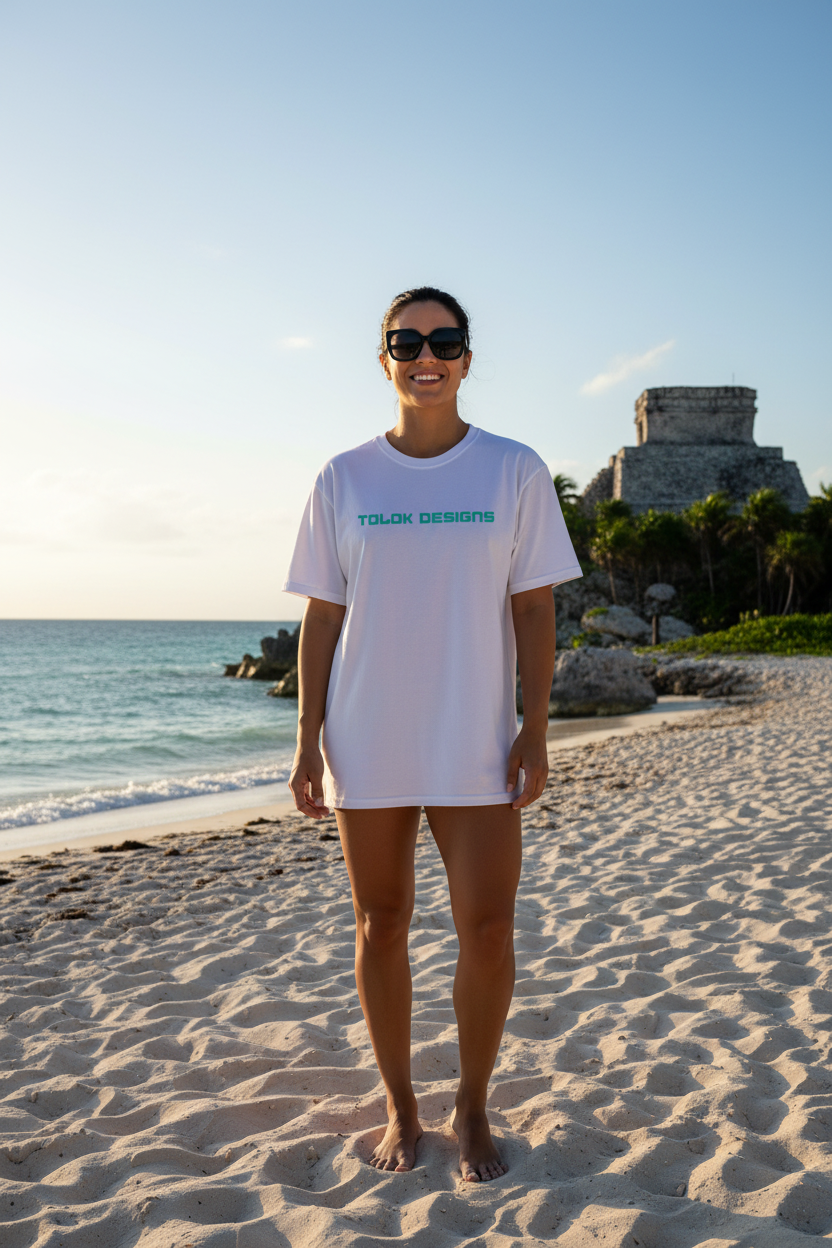 White Tee Mayan