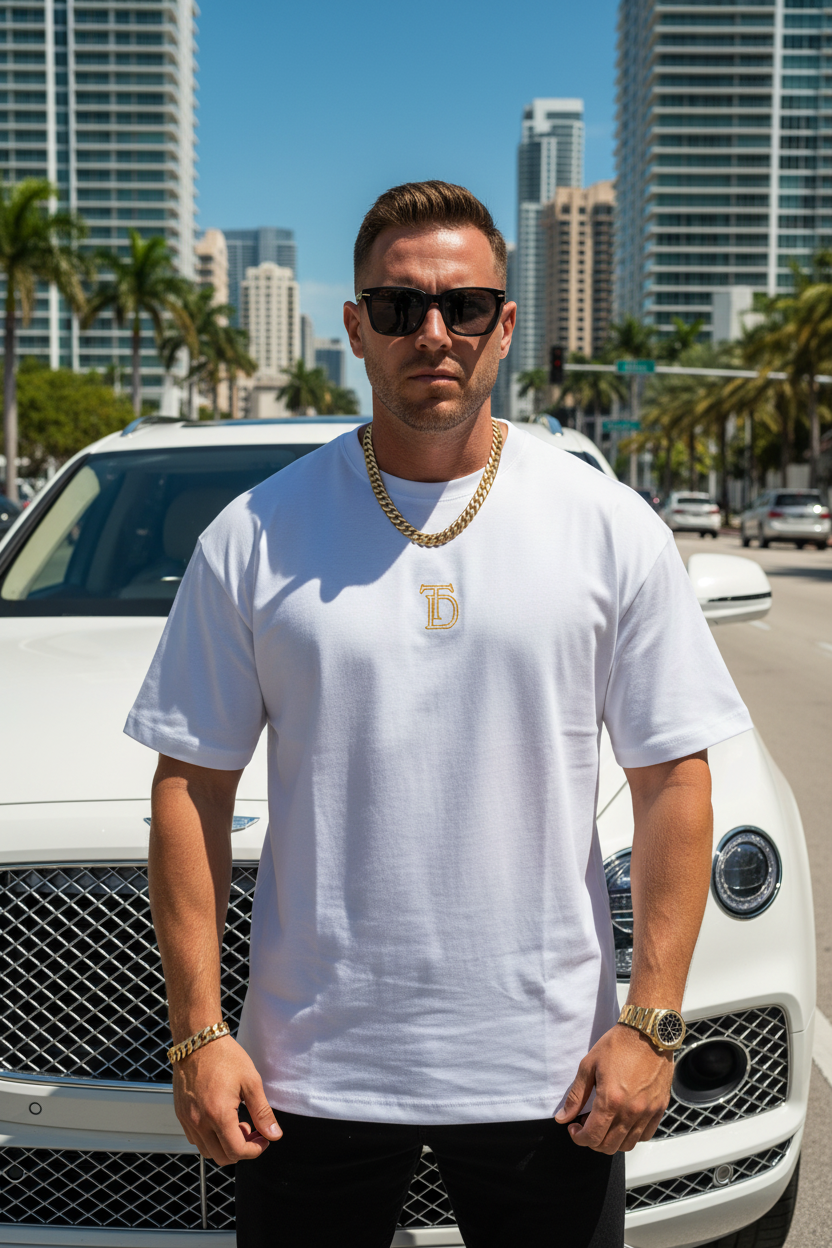 White - White Tee - Bentley